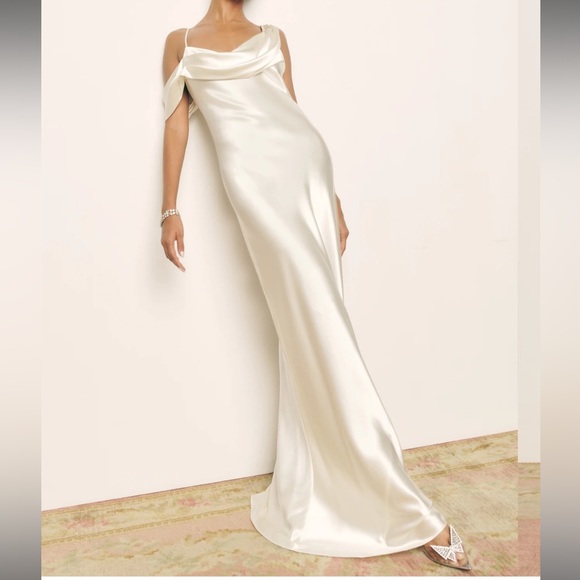 Reformation Rhonda Silk Dress - Picture 1 of 6